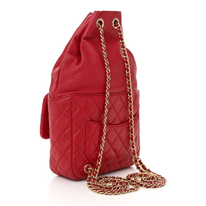 Chanel Lambskin Quilted Small In Seoul Backpack Red 3 of 10