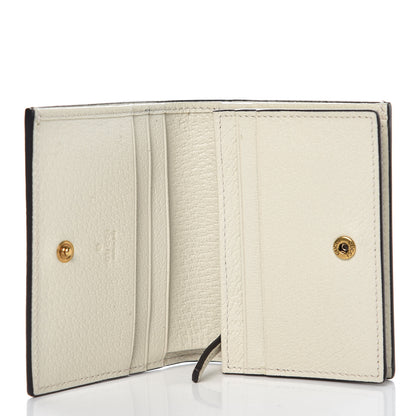 Gucci GG Supreme Monogram Web Queen Margaret Card Case Wallet Beige Mystic White 8 of 9