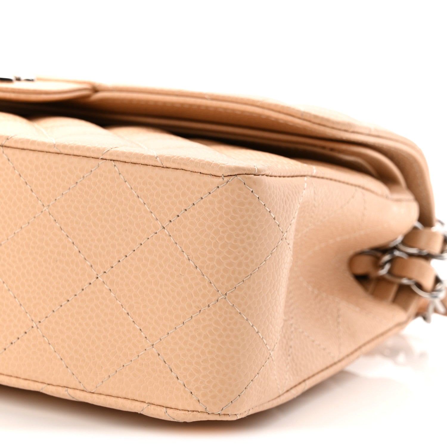 Chanel Caviar Quilted Small Double Flap Beige 10 of 12