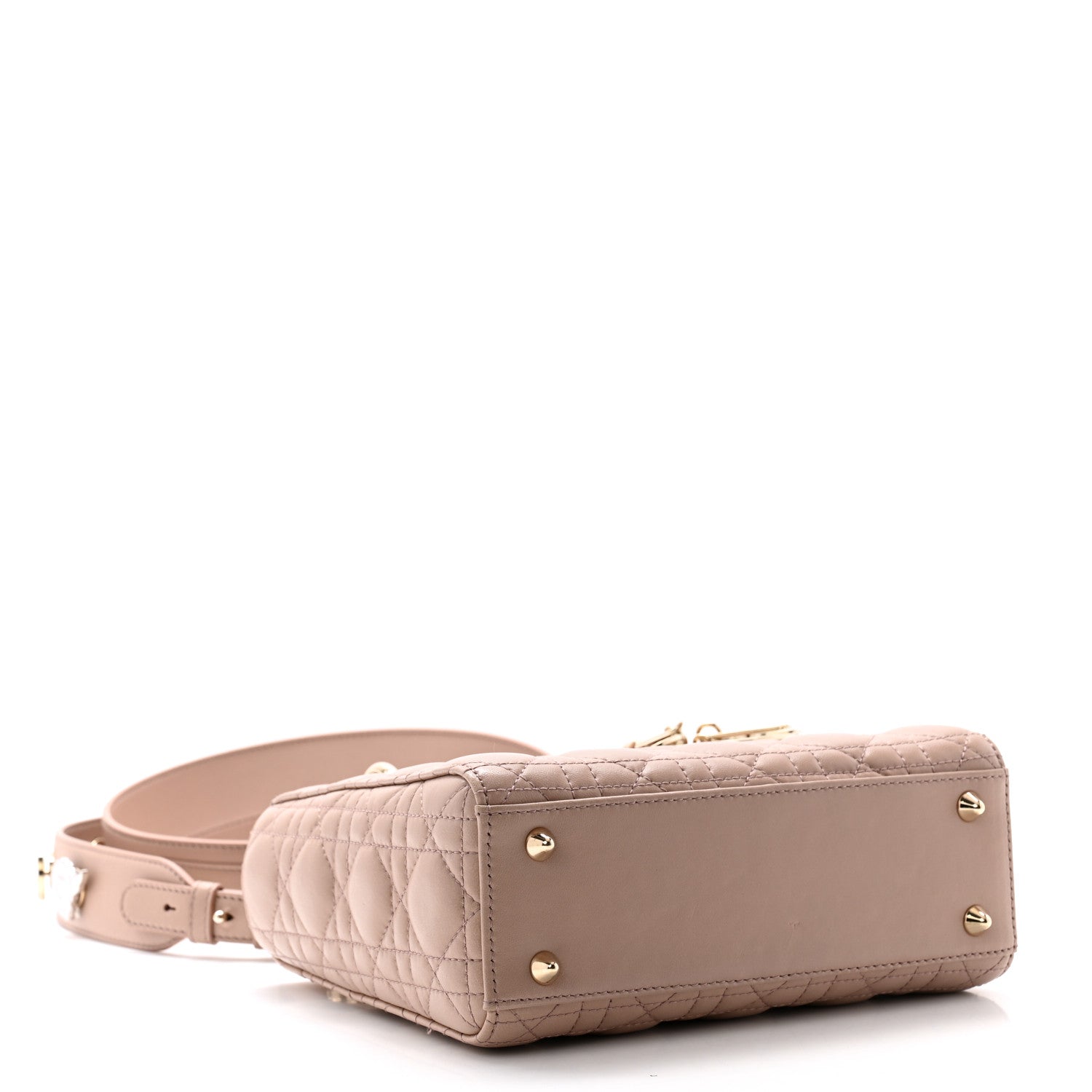 Christian Dior Lambskin Cannage Small Lucky Badges My Lady Dior Taupe 4 of 11