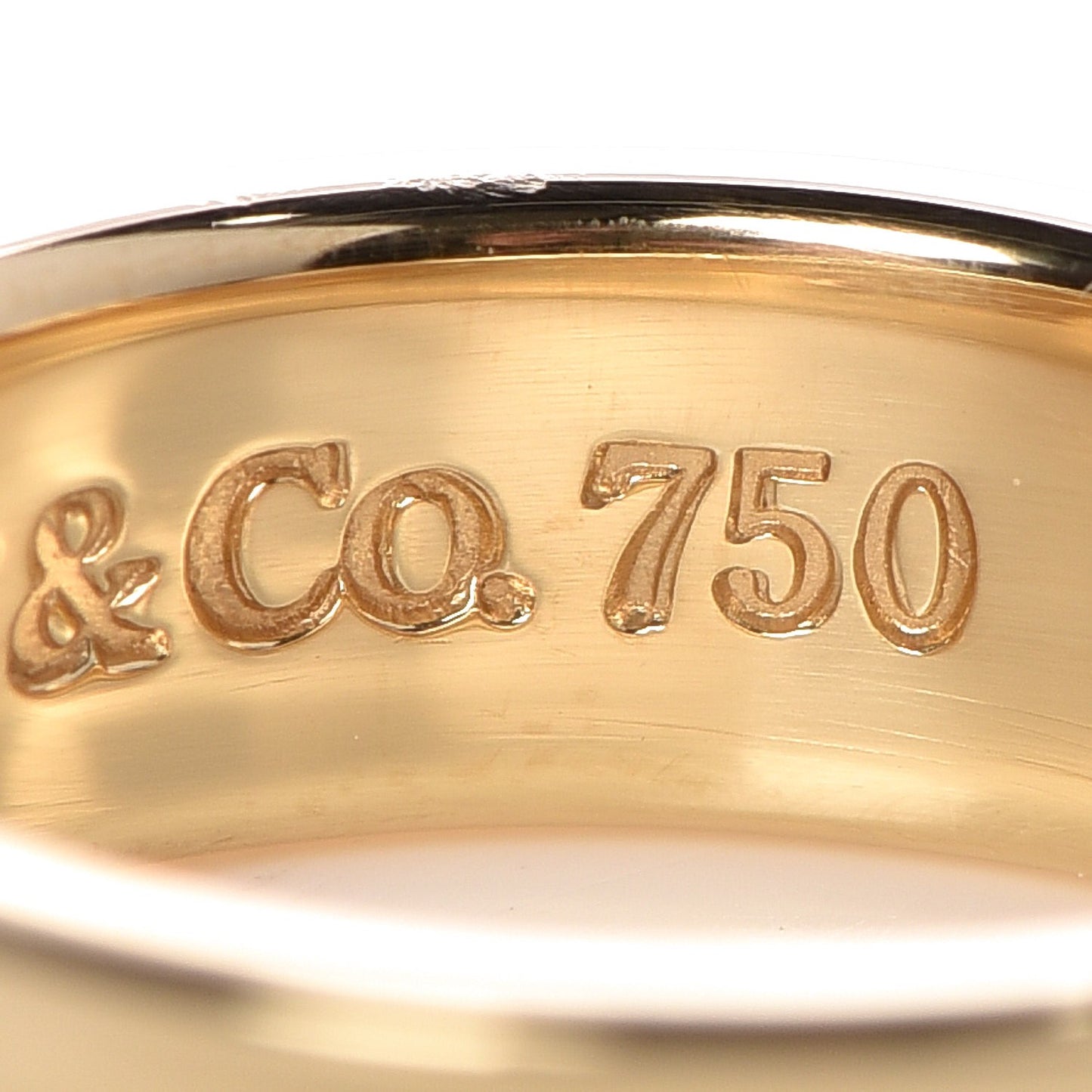 18K Yellow Gold 1837 Band Ring 50 5.5