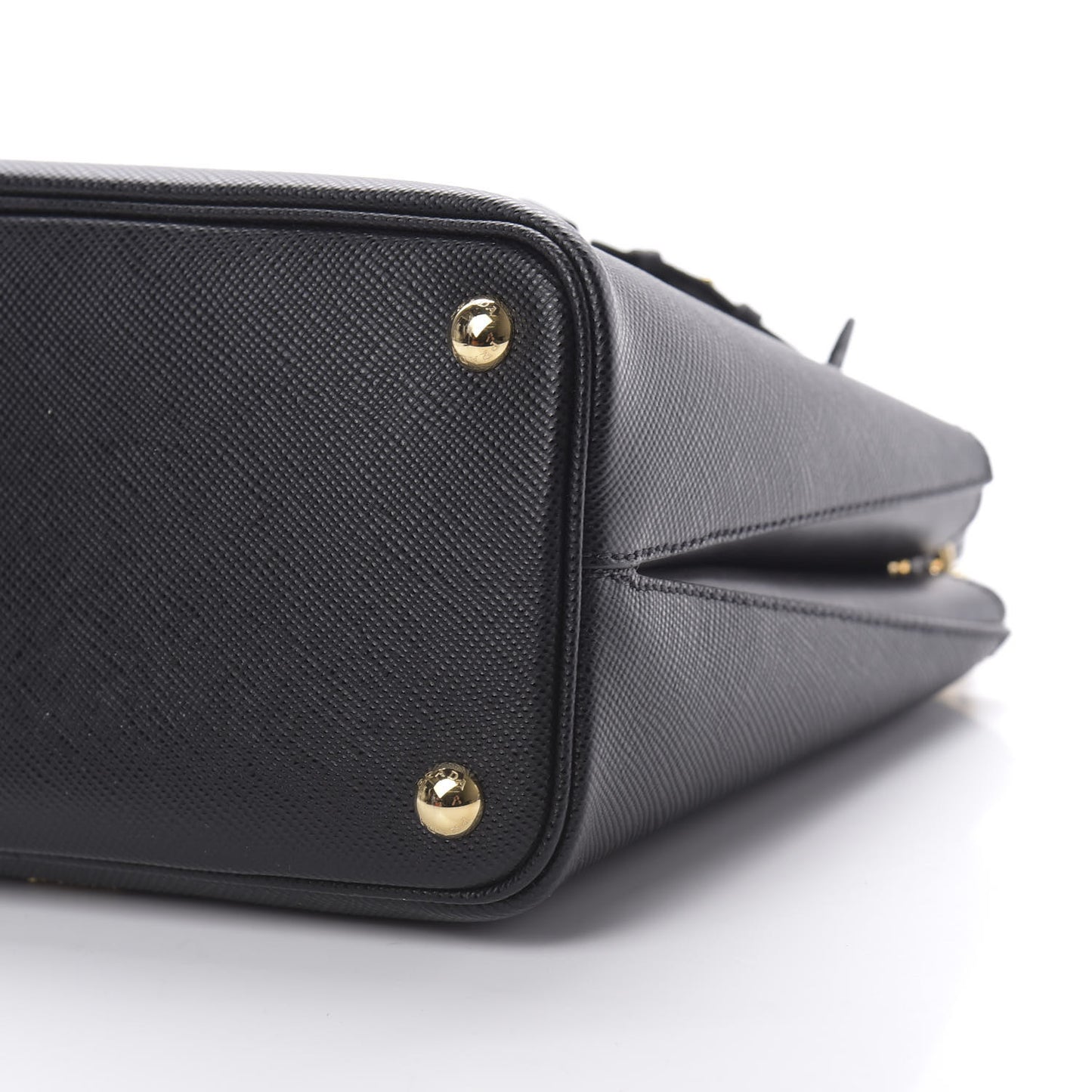 Saffiano Small Ingrid Top Handle Bag Black