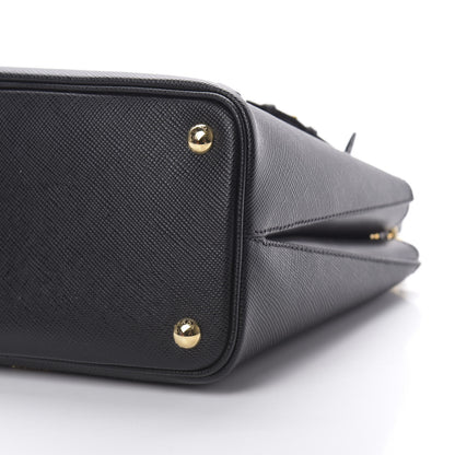 Prada Saffiano Small Ingrid Top Handle Bag Black 10 of 10