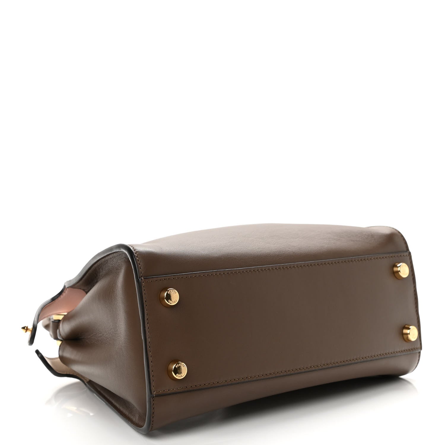 Fendi Vitello Tahiti Burro Bi-Color Medium Peekaboo Iconic Essentially Satchel Maya Camelia Confetto 4 of 11