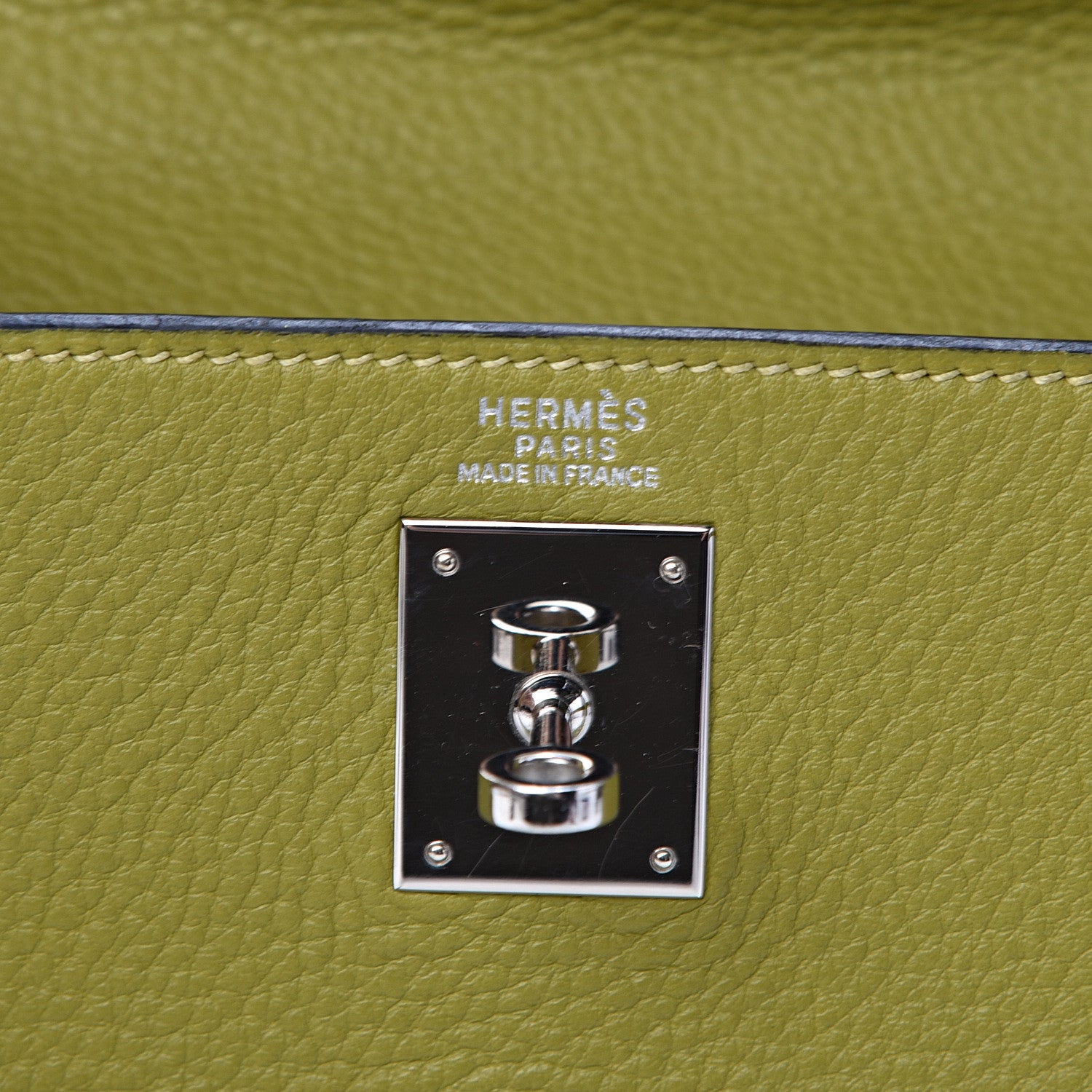 Hermes Togo Kelly Retourne 32 Vert Chartreuse 5 of 14