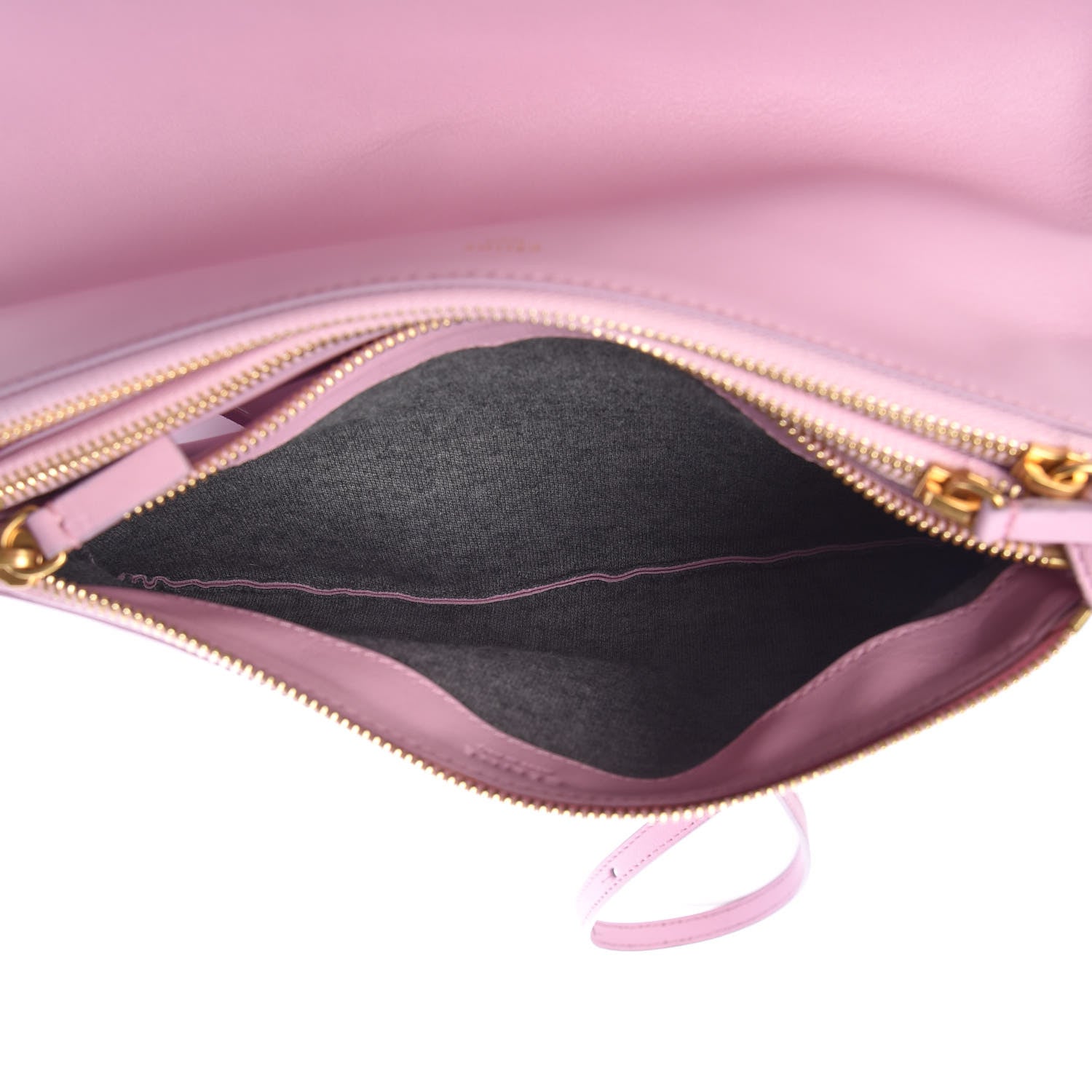 Celine Lambskin Large Trio Crossbody Bag Pink 5 of 9