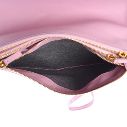 Celine Lambskin Large Trio Crossbody Bag Pink 5 of 9