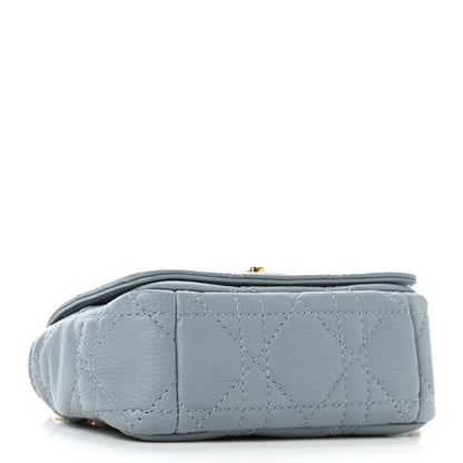 Christian Dior Supple Calfskin Cannage Micro Caro Bag Cloud Blue 4 of 9