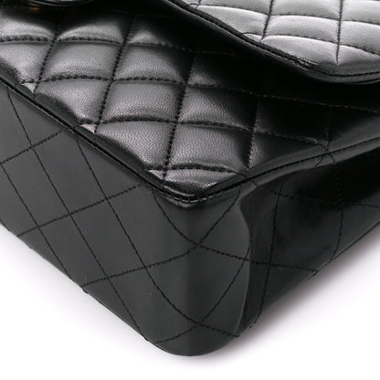 Chanel Lambskin Quilted Medium Double Flap Black 11 of 11
