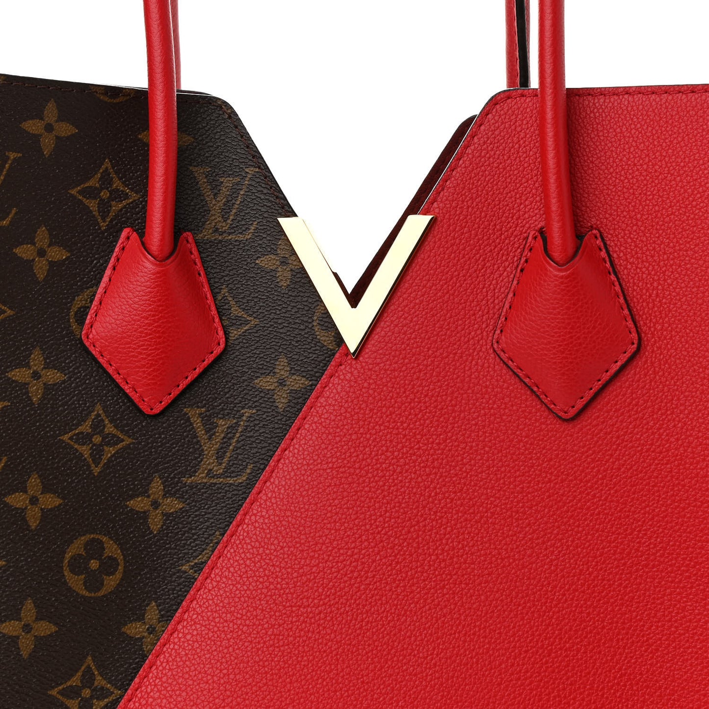 Calfskin Monogram Kimono Tote Cherry