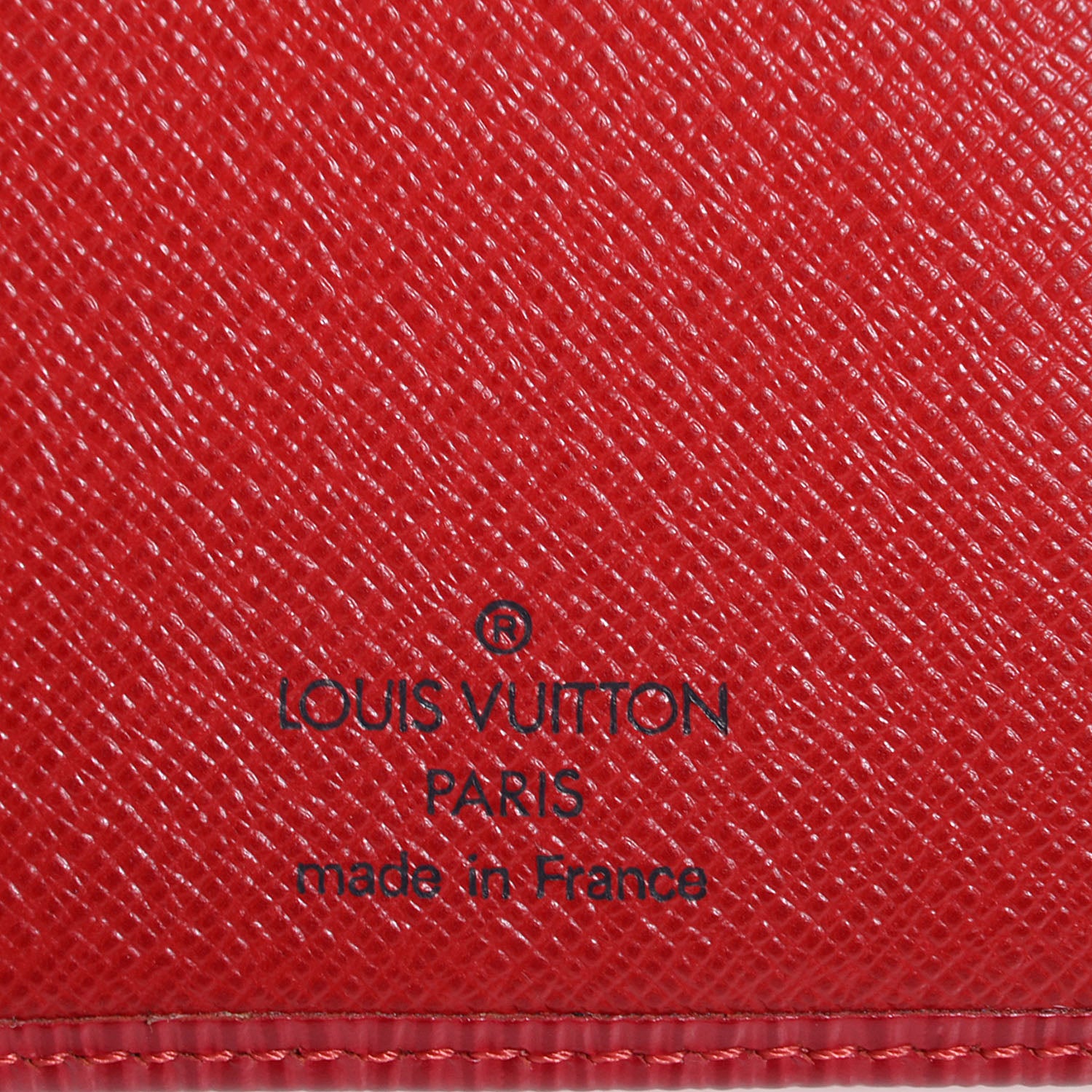 Louis Vuitton Epi French Purse Wallet Castillan Red 6 of 7