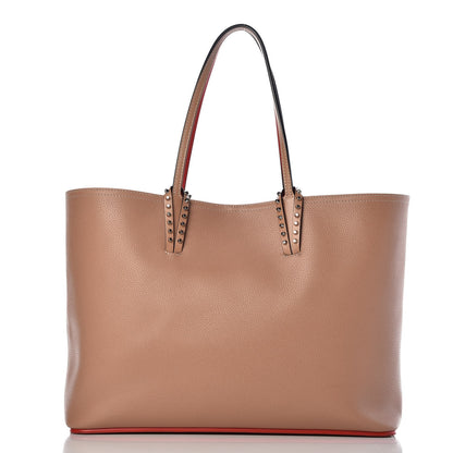 Christian Louboutin Calfskin Spikes East West Cabata Tote Nude 1 of 12