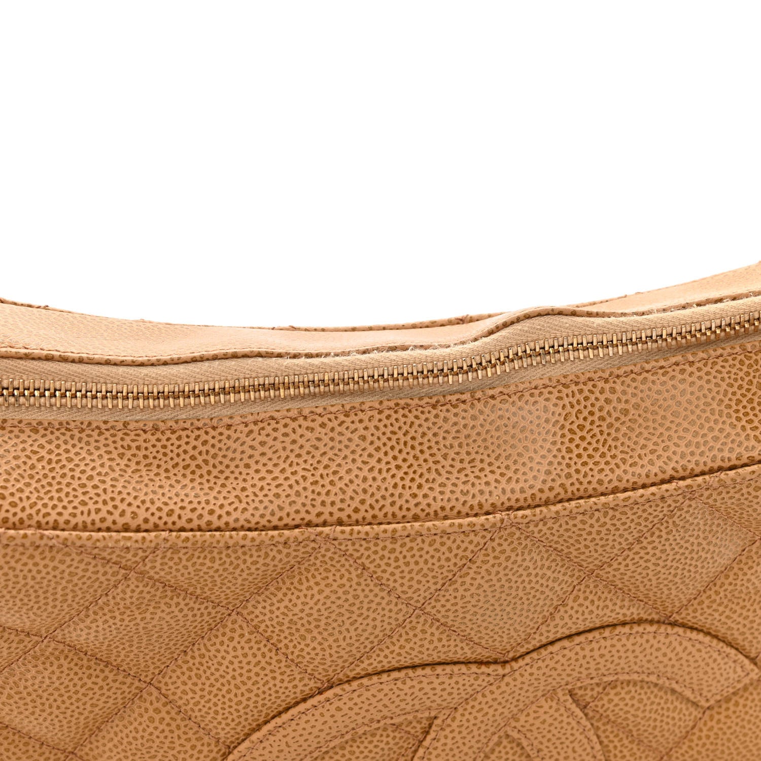 Chanel Caviar Quilted Timeless CC Shoulder Bag Beige 11 of 12