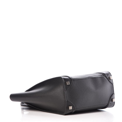 Celine Drummed Calfskin Micro Luggage Black 4 of 9