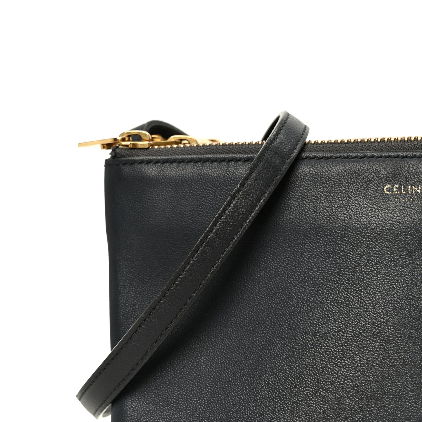 Lambskin Small Trio Crossbody Bag Medium Grey
