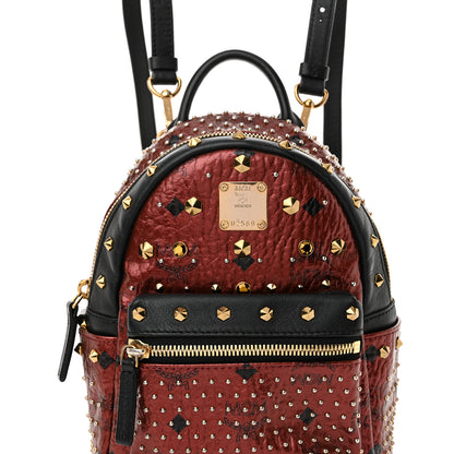 MCM Metallic Visetos Studded X-Mini Bebe Boo Backpack Scooter 7 of 10