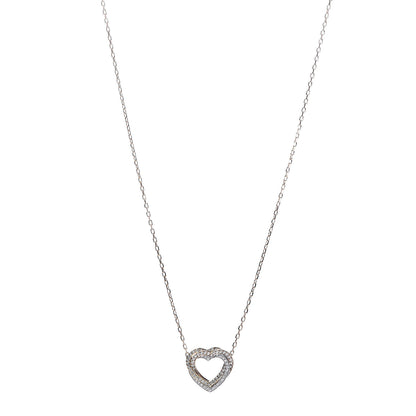 Cartier 18K Pink Yellow White Gold Diamond Trinity Heart Paved Pendant Necklace 1 of 7
