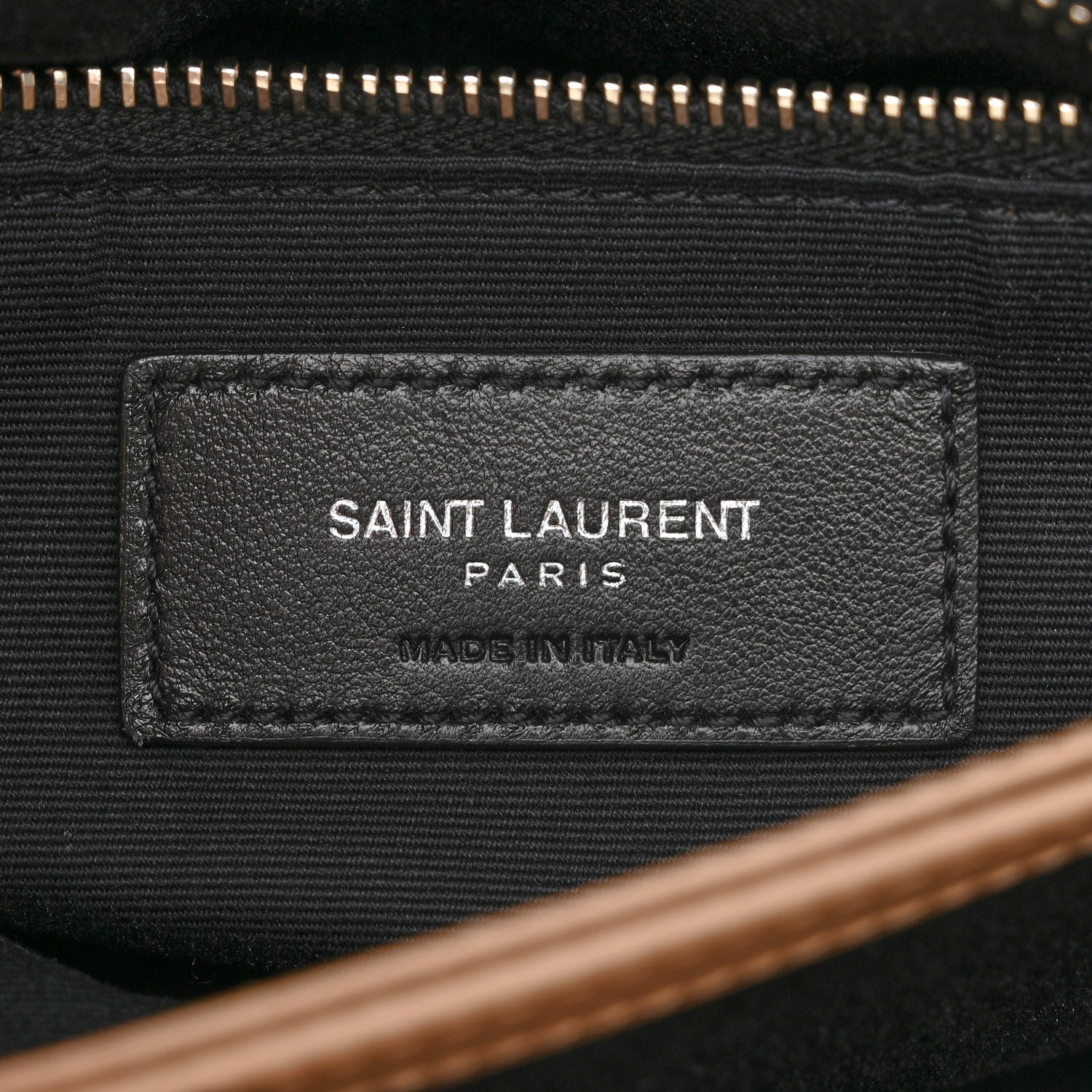 Saint Laurent Calfskin Y Quilted Monogram Toy Loulou Crossbody Bag Dark Beige 6 of 16