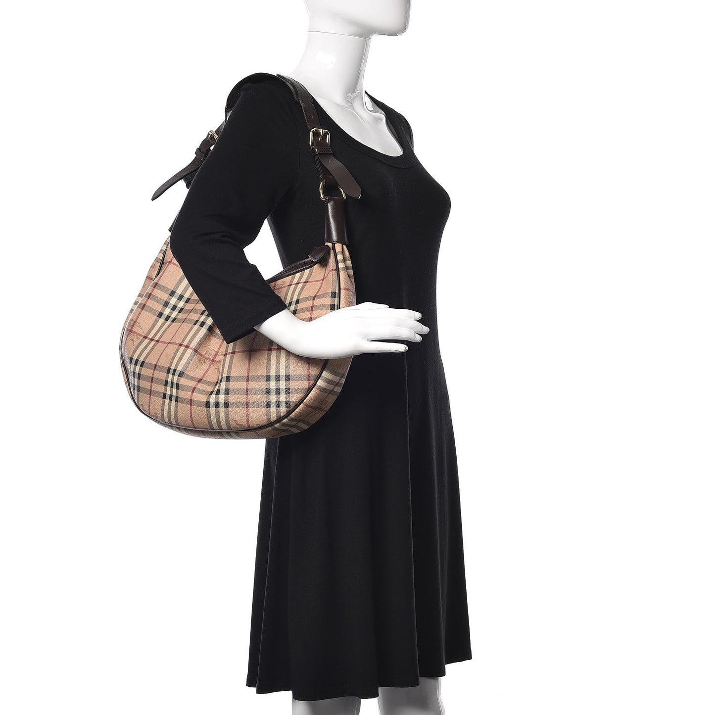 Haymarket Check Hobo Brown