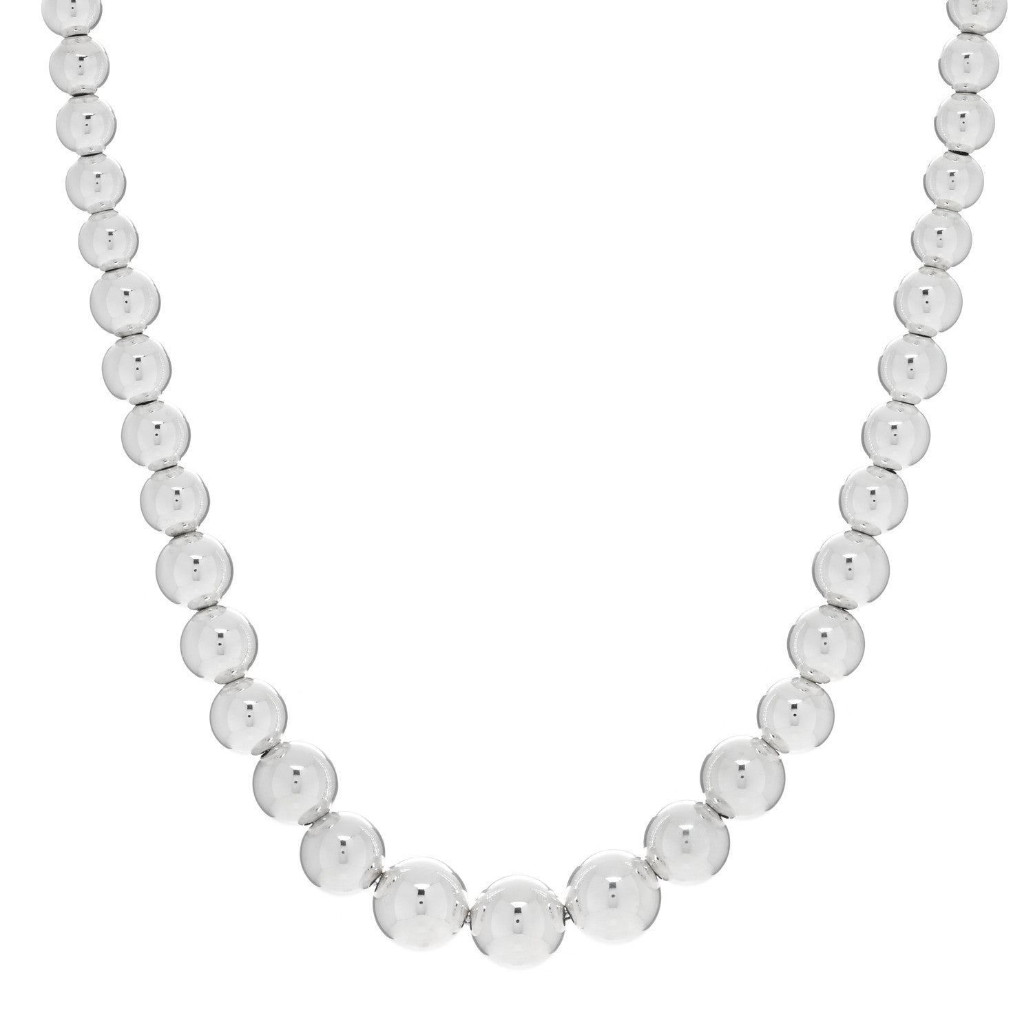 Tiffany Sterling Silver HardWear Graduated Ball Necklace 1 of 5