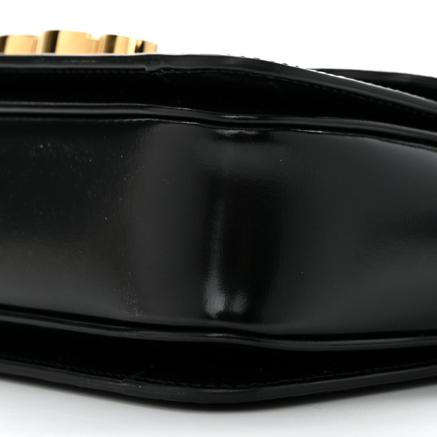 Shiny Calfskin Small Triomphe Black