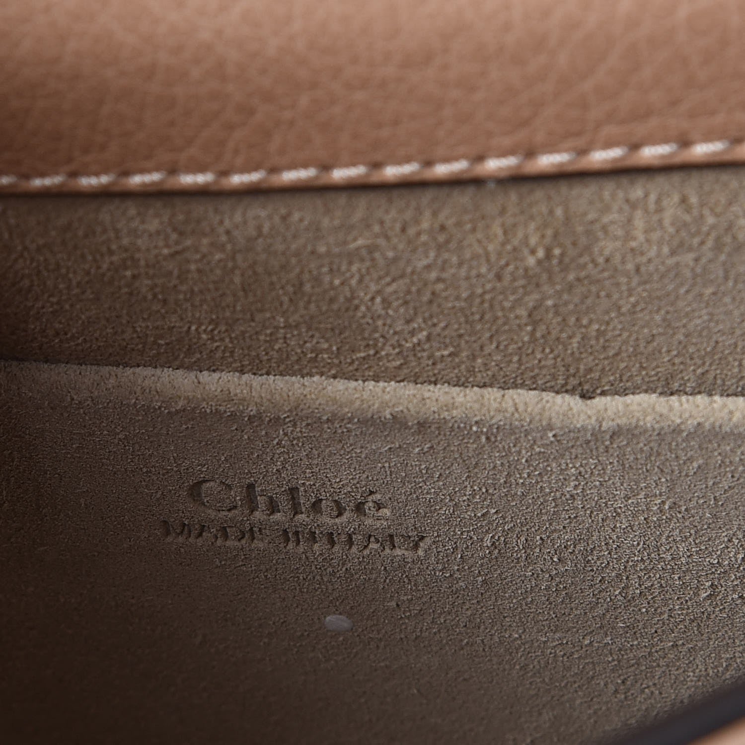 Chloe Calfskin Suede Small Nile Bracelet Bag Biscotti Beige 7 of 8
