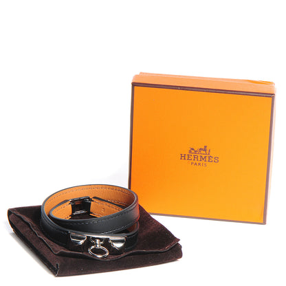 Hermes Chamonix Rivale Double Tour Bracelet Small Black 4 of 9
