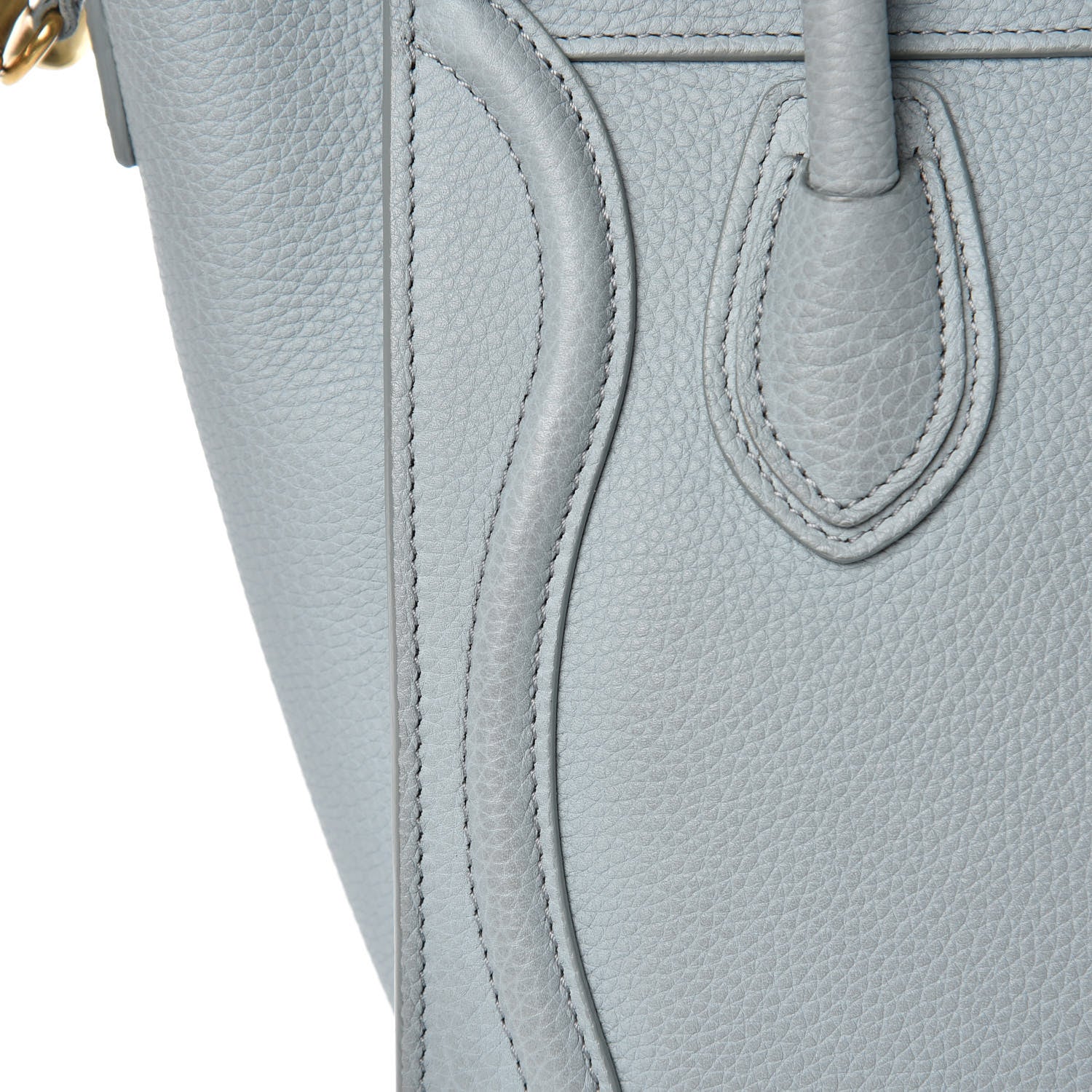 Celine Drummed Calfskin Nano Luggage Cloud 12 of 14