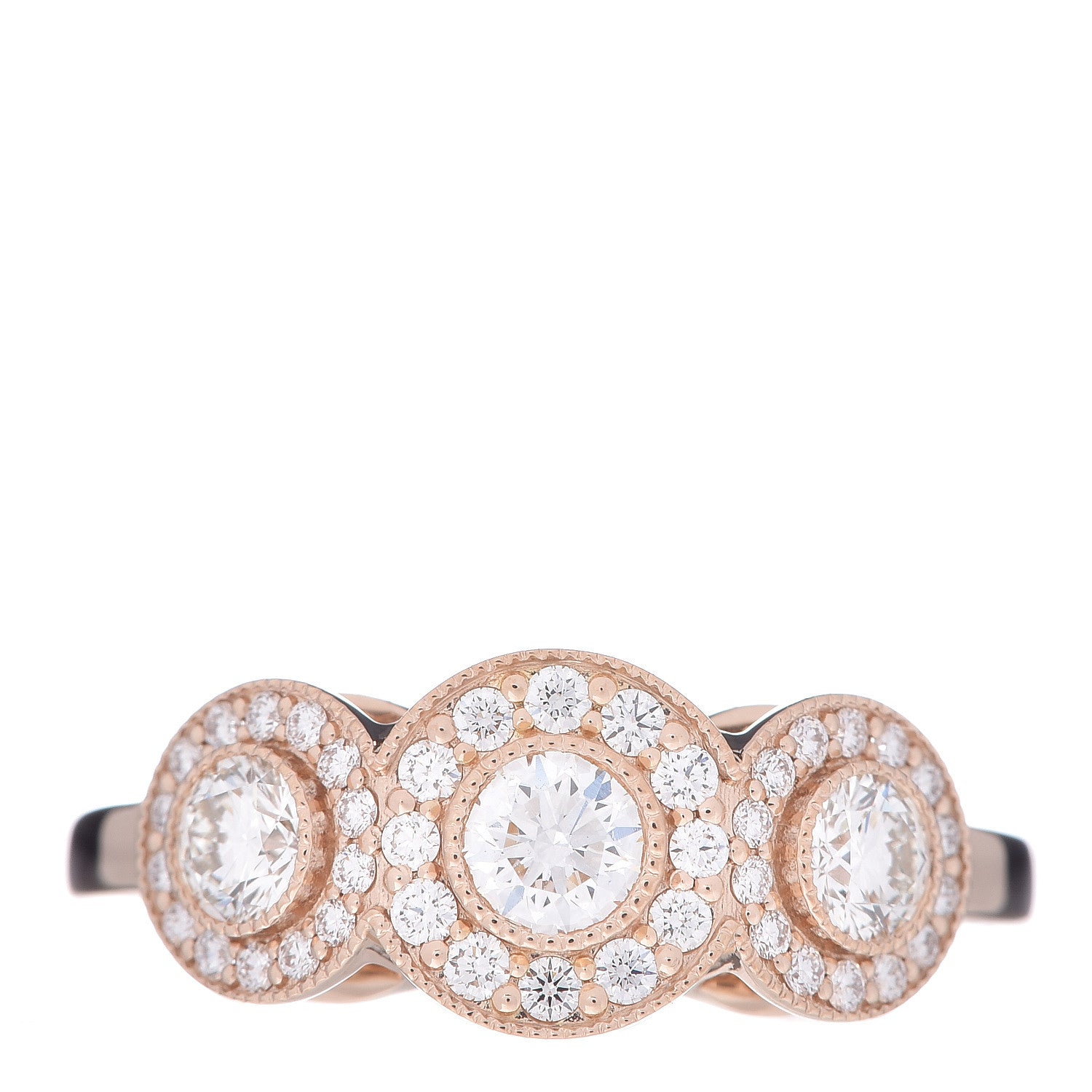 Tiffany 18K Rose Gold Diamond Circlet Ring 49 4.75 1 of 6