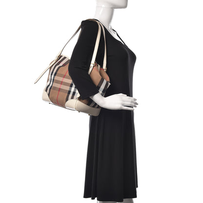 Burberry House Check Small Canterbury Tote White 2 of 15