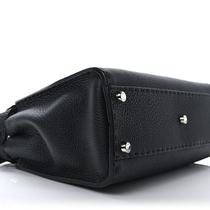 Fendi Cuoio Romano Selleria Bi-Color Medium Peekaboo Iconic Satchel Black Mou 6 of 7