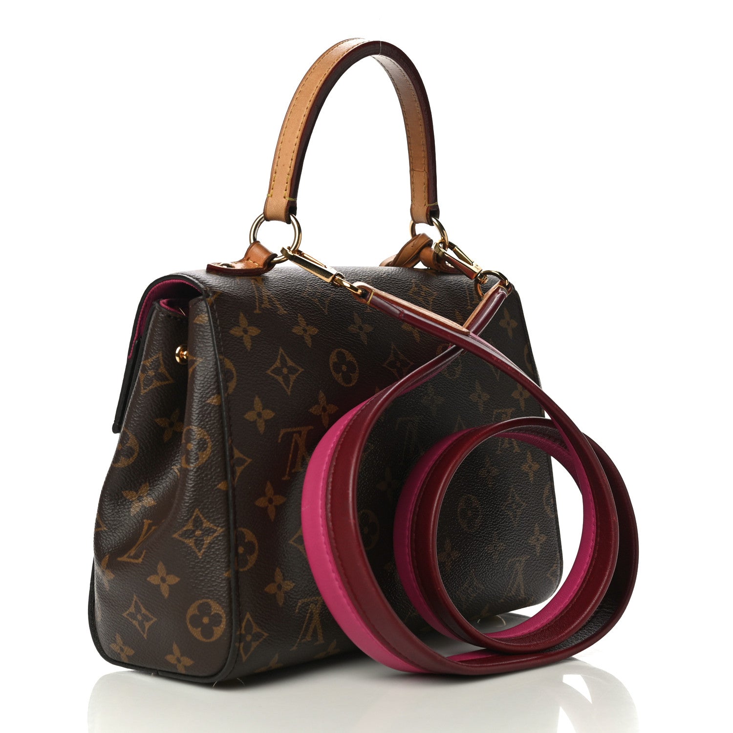 Louis Vuitton Monogram Cluny BB Bordeaux Fuchsia 3 of 11