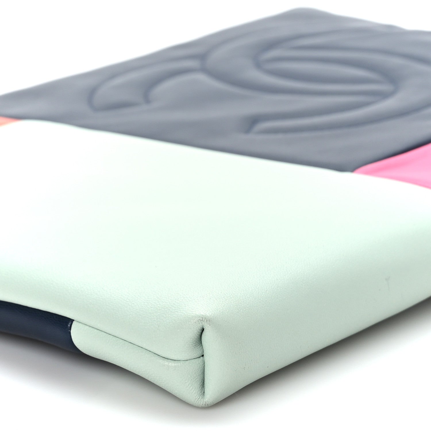 Chanel Lambskin Colorblock Cosmetic Case Multicolor 8 of 9
