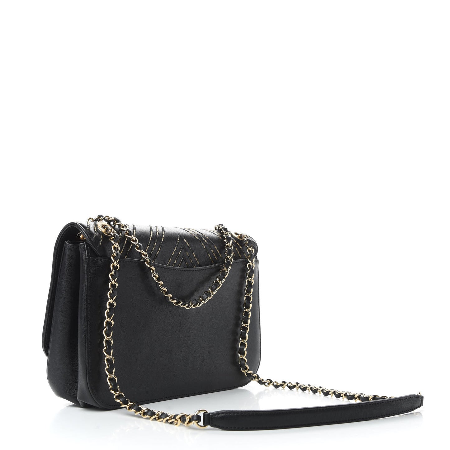 Sheepskin Chain CC Subtle Flap Black