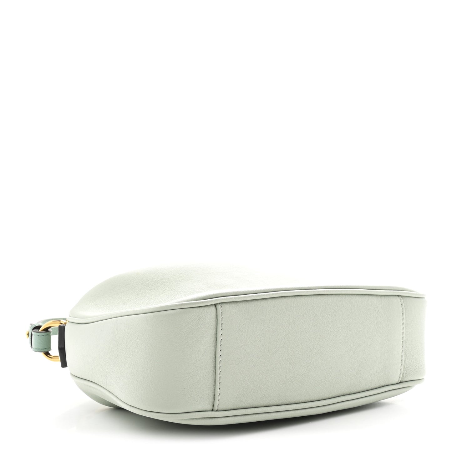 Softy Wonka Textured Dollar Calfskin Small Diana Shoulder Bag Pale Green