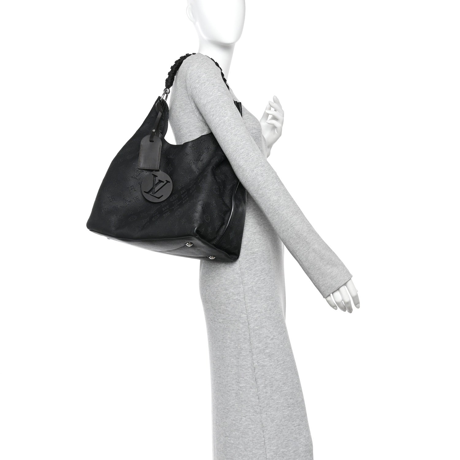 Louis Vuitton Mahina Carmel Hobo Black 2 of 9
