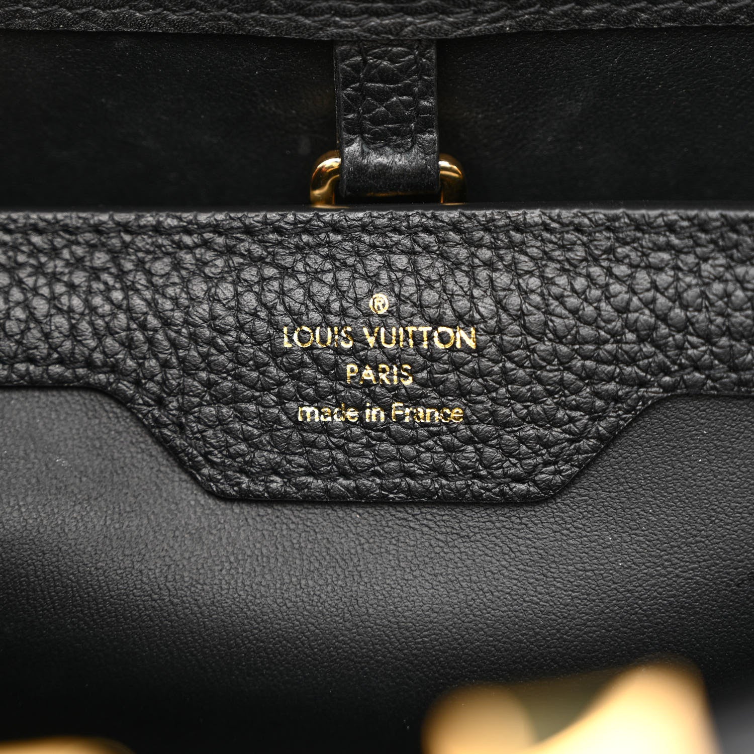 Louis Vuitton Taurillon Embellished Flower Crown Capucines PM Black 6 of 9