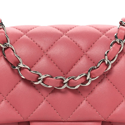 Chanel Lambskin Quilted Mini Rectangular Flap Pink 7 of 10