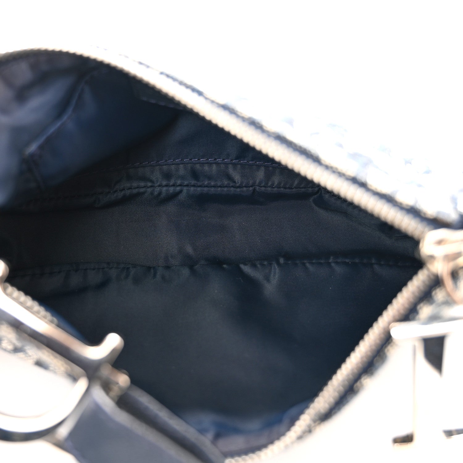 Christian Dior Monogram Shoulder Bag Pochette Blue 5 of 11