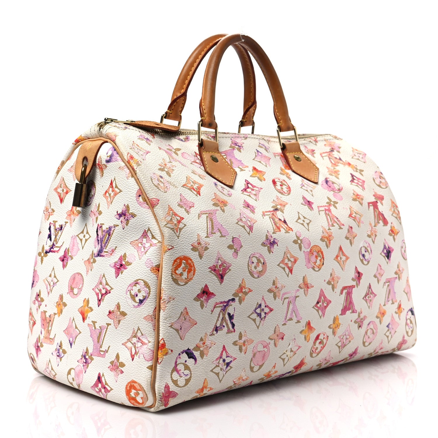 Louis Vuitton Watercolor Aquarelle Speedy 35 White 3 of 12