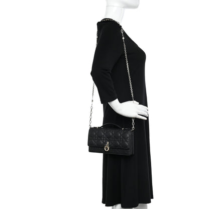 Christian Dior Lambskin Cannage Mini My Dior Bag Black 2 of 10