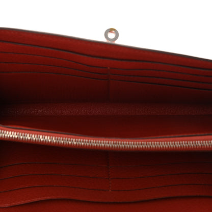Hermes Chevre Mysore Kelly Longue Wallet Coq De Roche 5 of 8