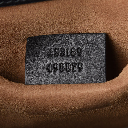 Gucci GG Supreme Monogram Web Medium Padlock Messenger Shoulder Bag Black 9 of 9