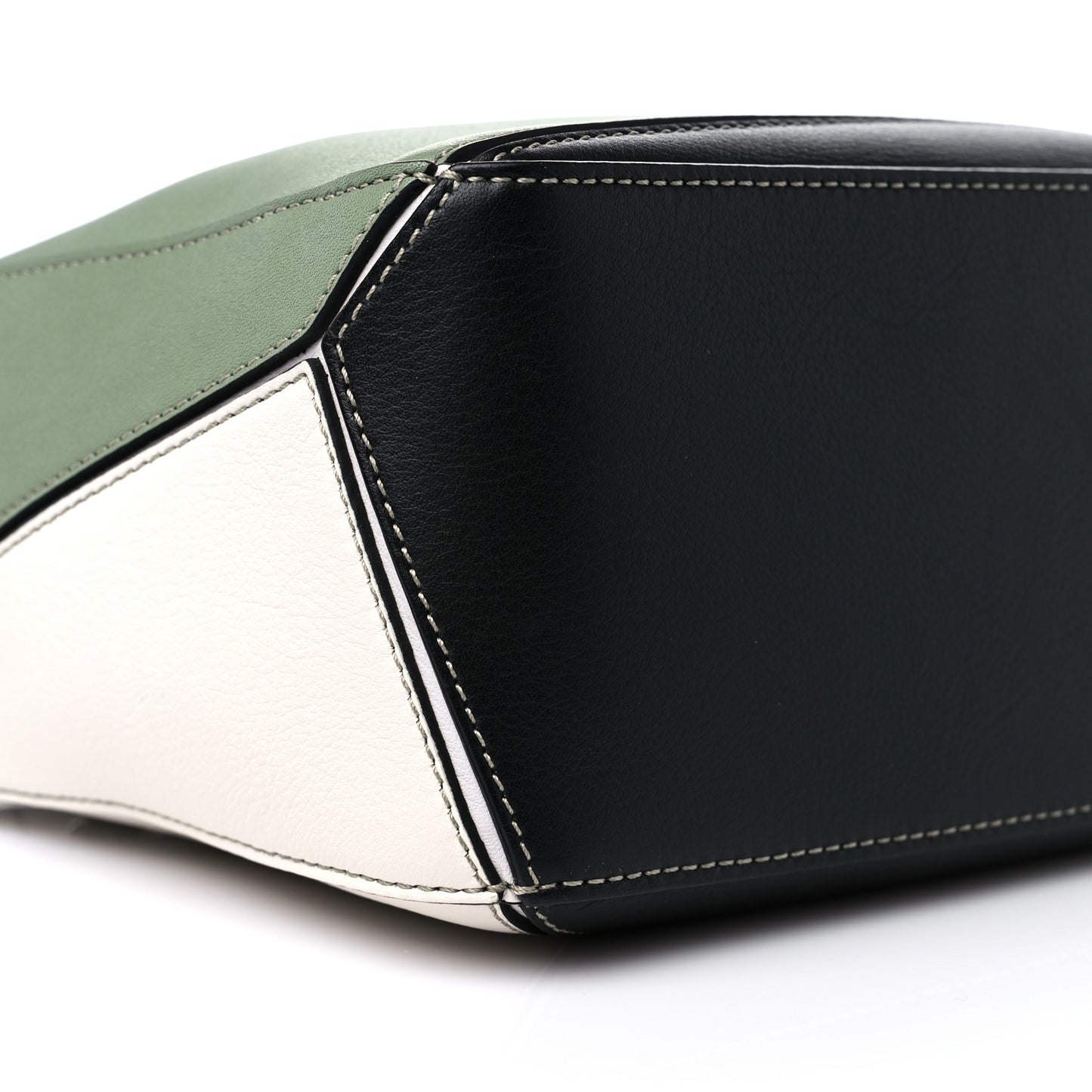 Calfskin Small Puzzle Bag Soft White Rosemary