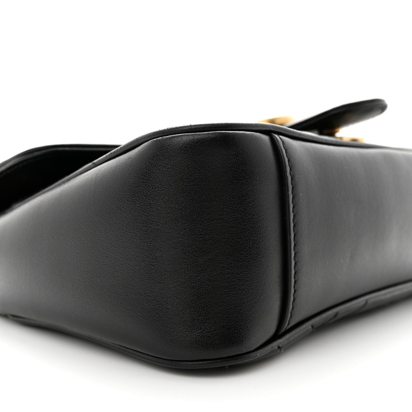 Calfskin Matelasse Small GG Marmont Shoulder Bag Black