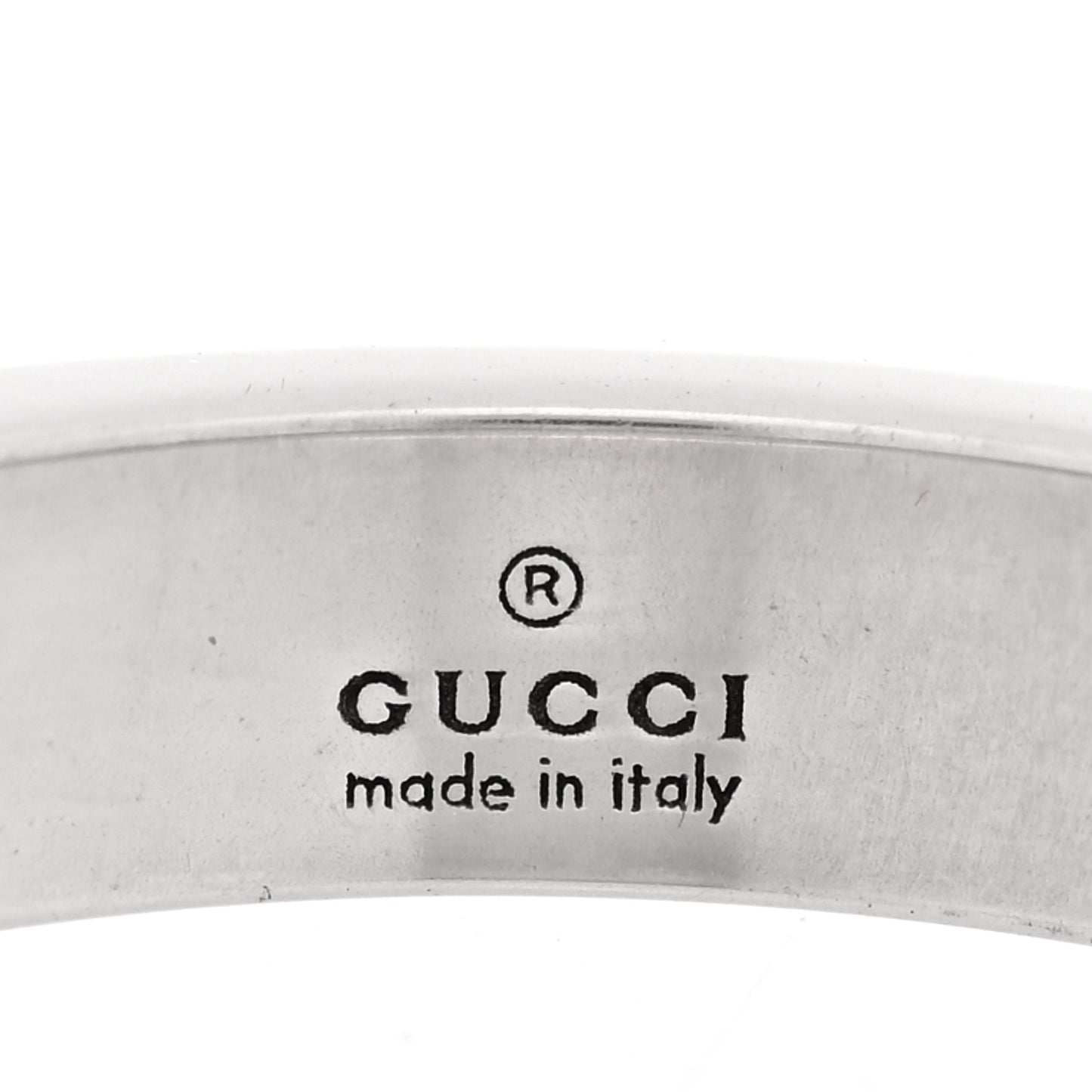 Sterling Silver Narrow GucciGhost Ring 55 7.25