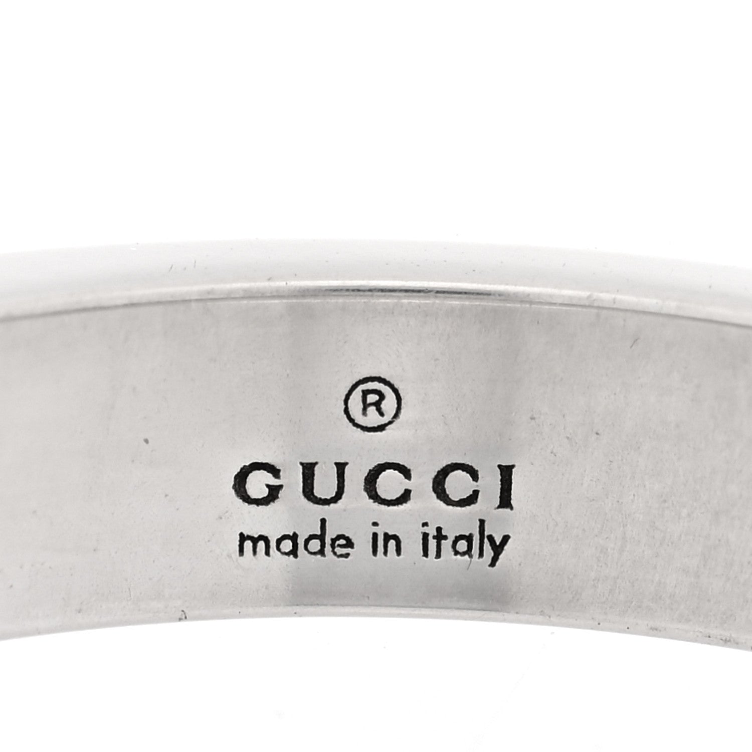 Gucci Sterling Silver Narrow GucciGhost Ring 55 7.25 4 of 4