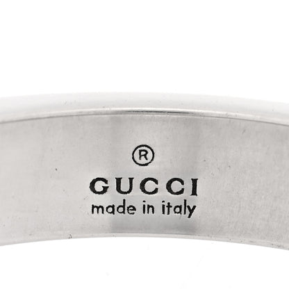Gucci Sterling Silver Narrow GucciGhost Ring 55 7.25 4 of 4