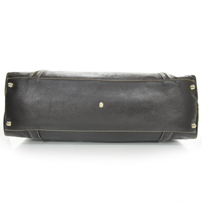 Gucci Leather Britt Tote Dark Brown 4 of 8