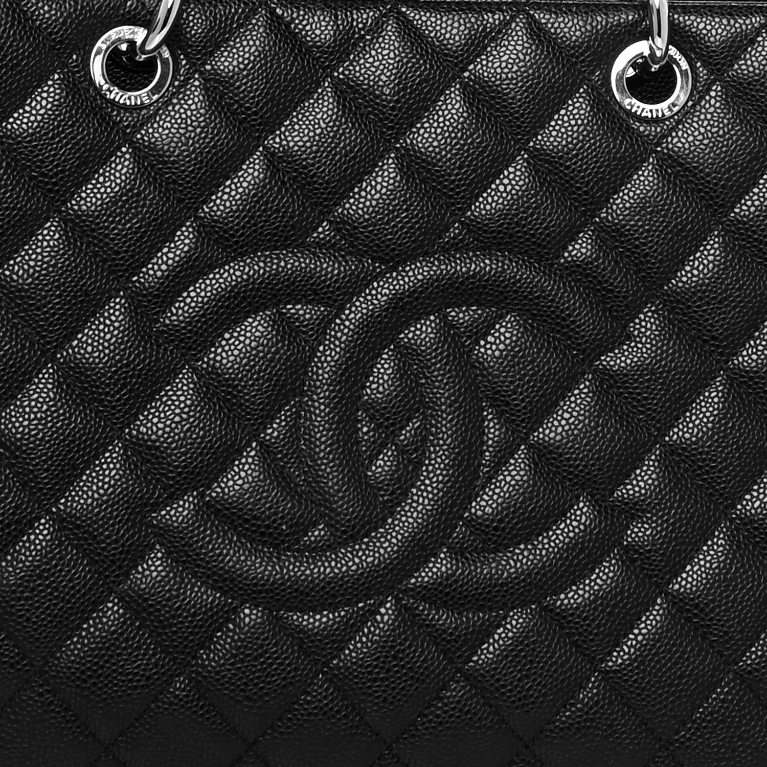 Chanel Caviar Quilted XL Grand Shopping Tote GST Black 8 of 10
